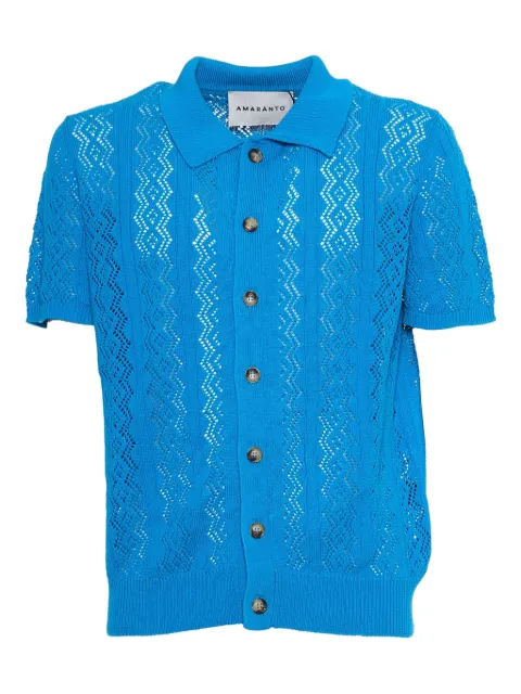 AMARANTO  buttoned knitted shirt