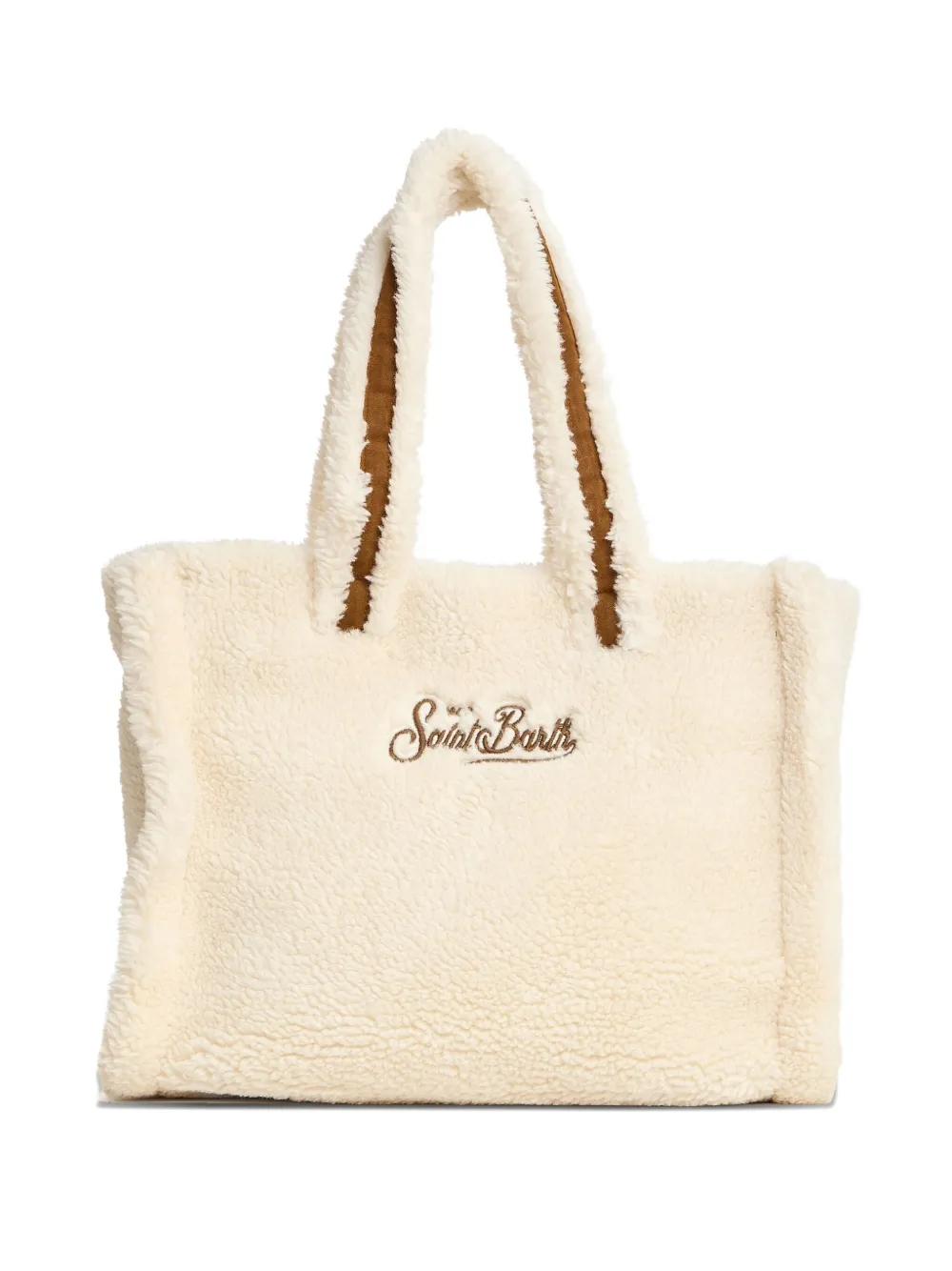 MC2 Saint Barth teddy logo maxi colette bag - Beige