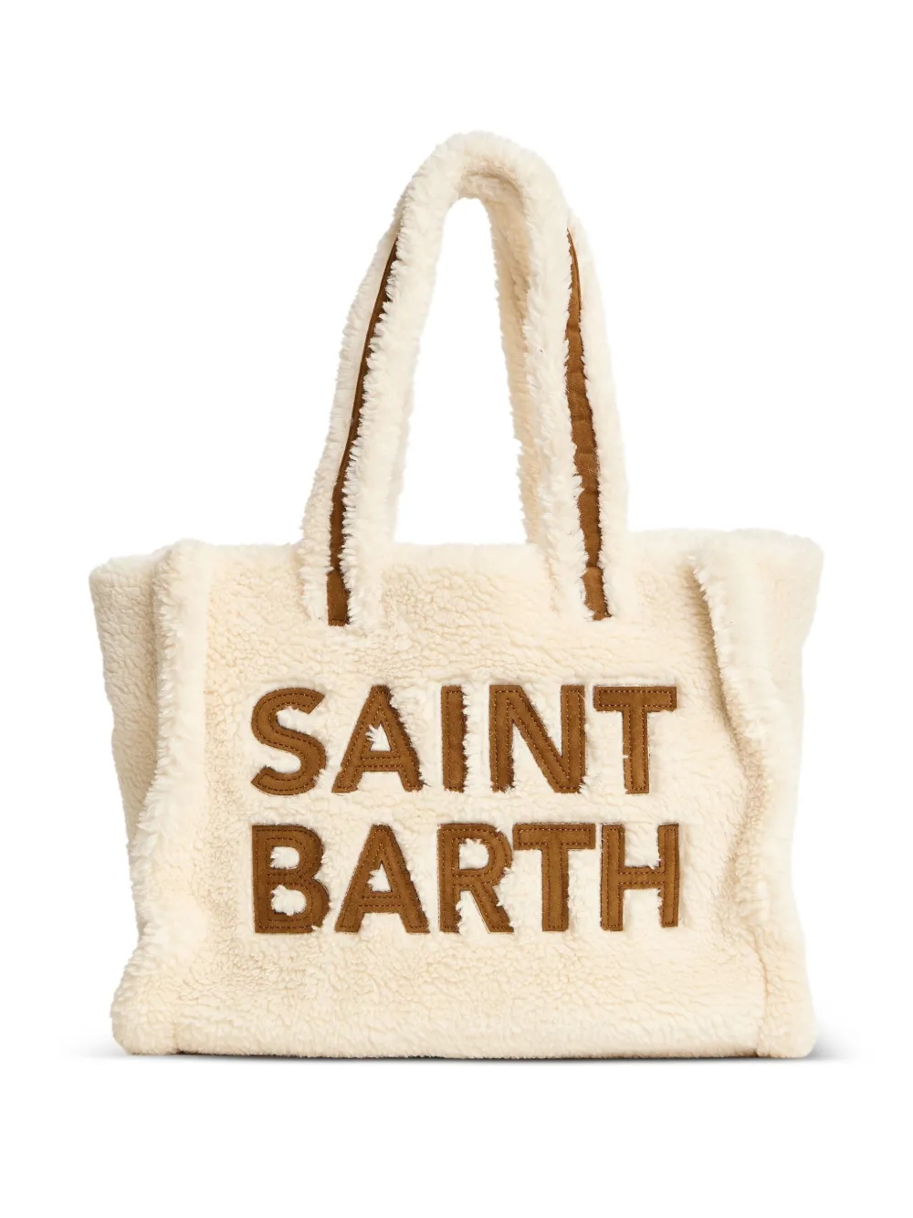 MC2 Saint Barth teddy logo maxi colette bag - Toni neutri