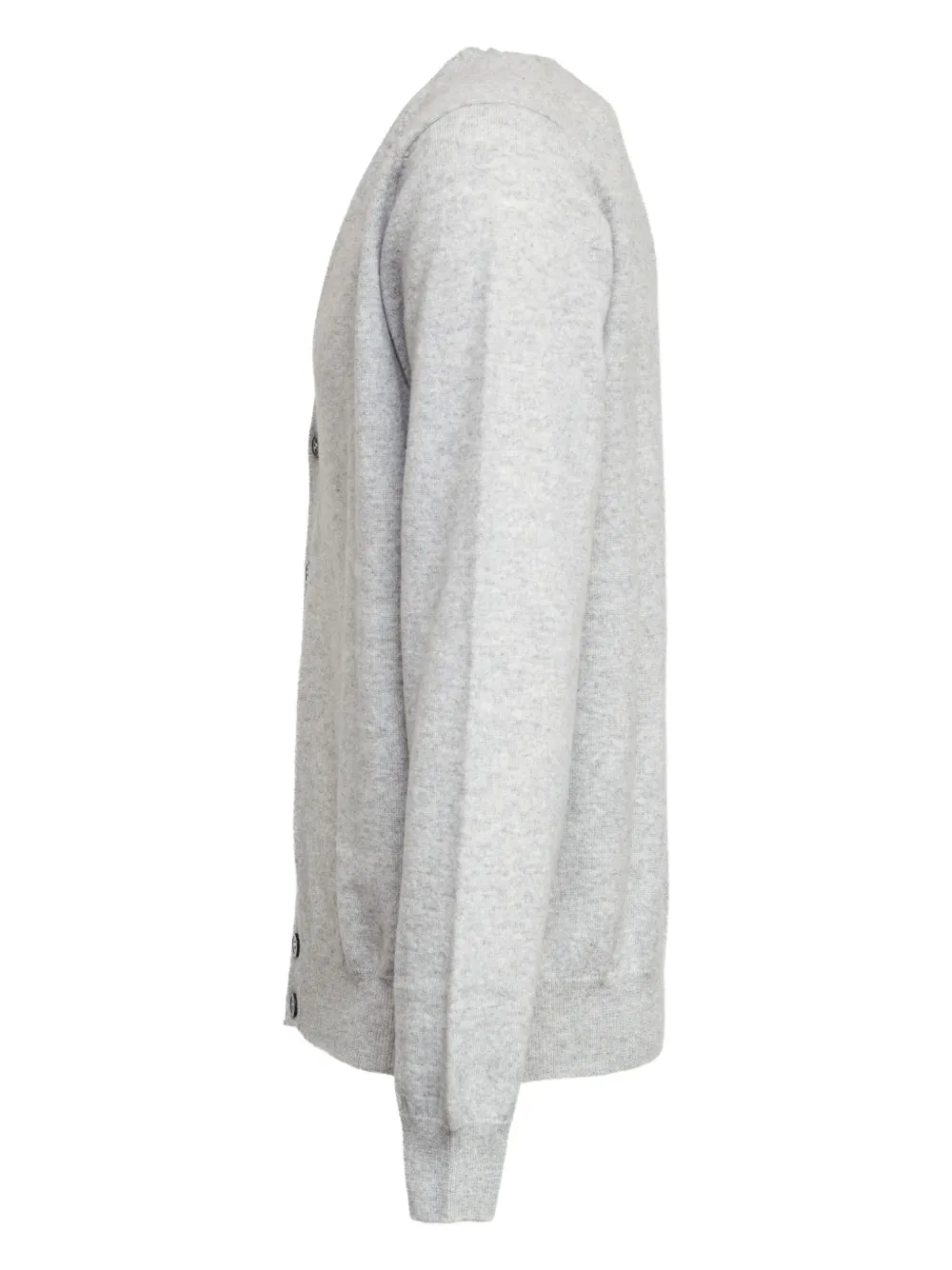 Filippo De Laurentiis V-neck Crew-neck Cardigan In Gray