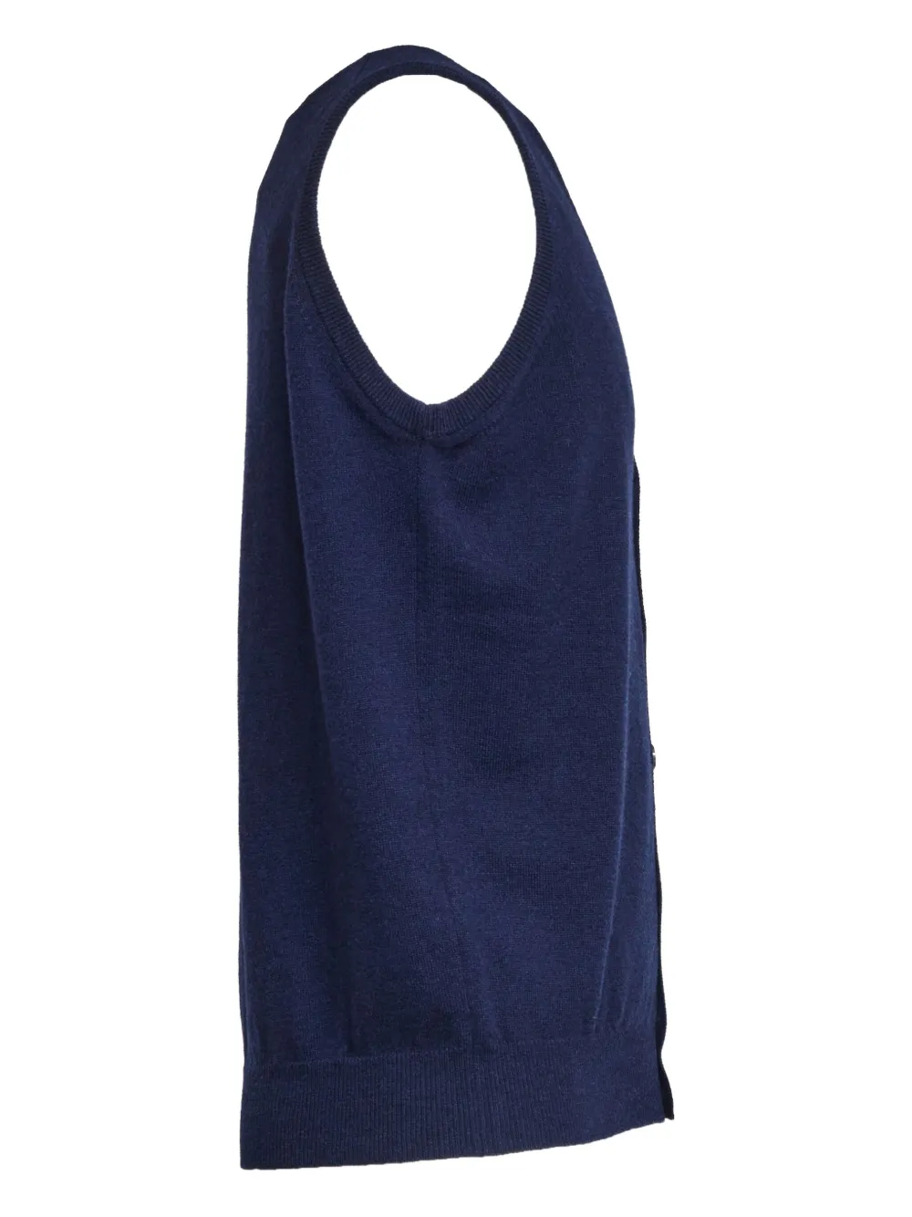 Filippo De Laurentiis Buttoned Wool Waistcoat In Blue