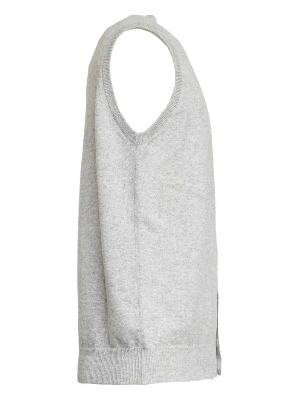 Filippo De Laurentiis Buttoned Sleeveless Waistcoat In Gray
