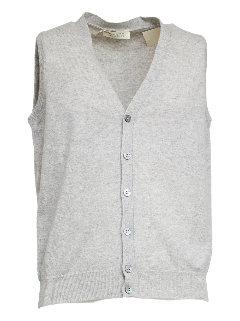 Filippo De Laurentiis buttoned sleeveless waistcoat | Grey | Image 1