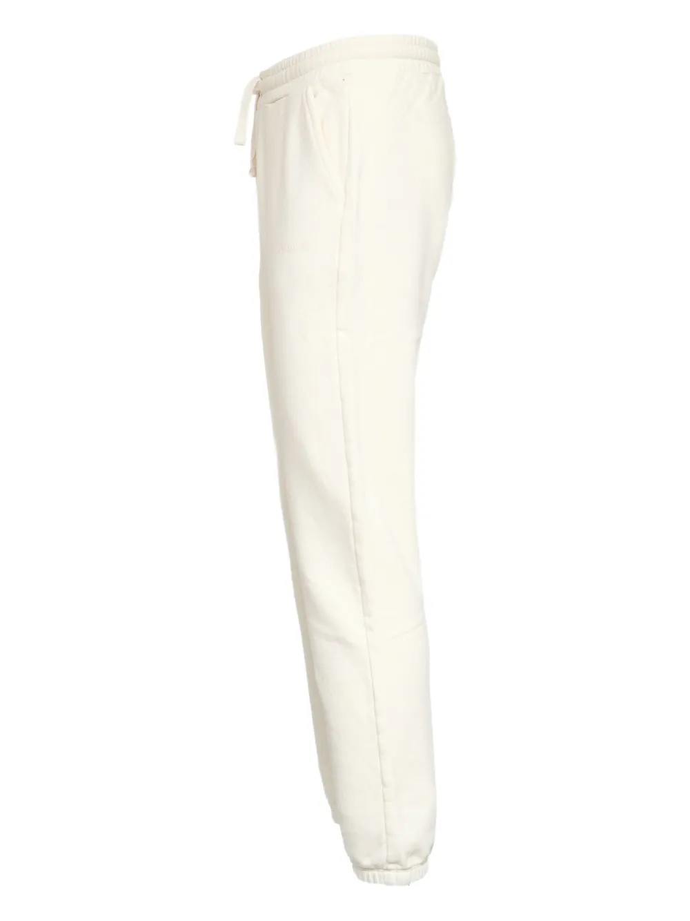 Mc2 Saint Barth Bolt Elastic-waist Track Pants In White