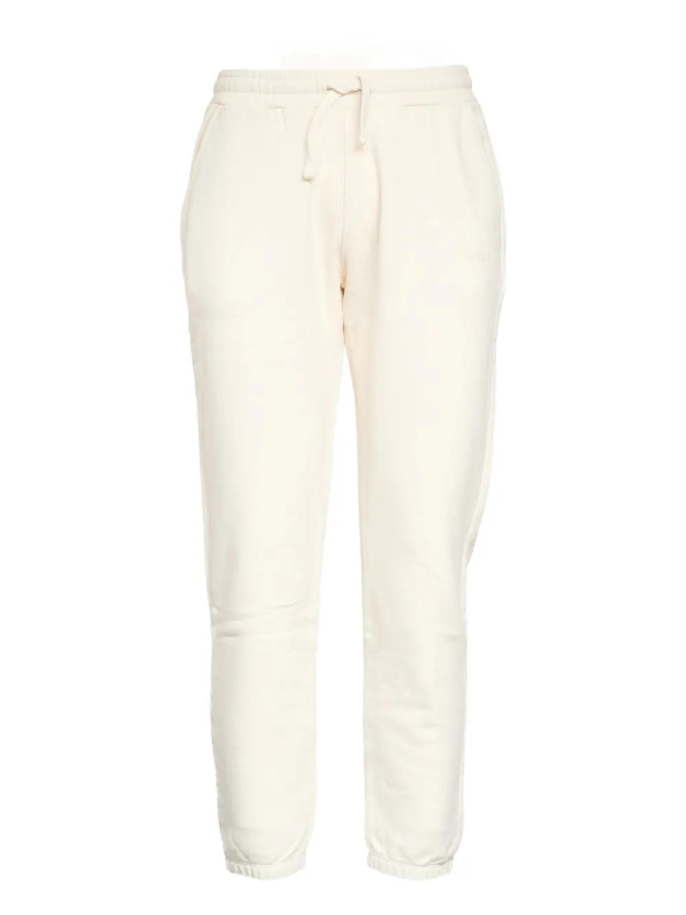 Mc2 Saint Barth Bolt Elastic-waist Track Pants In White