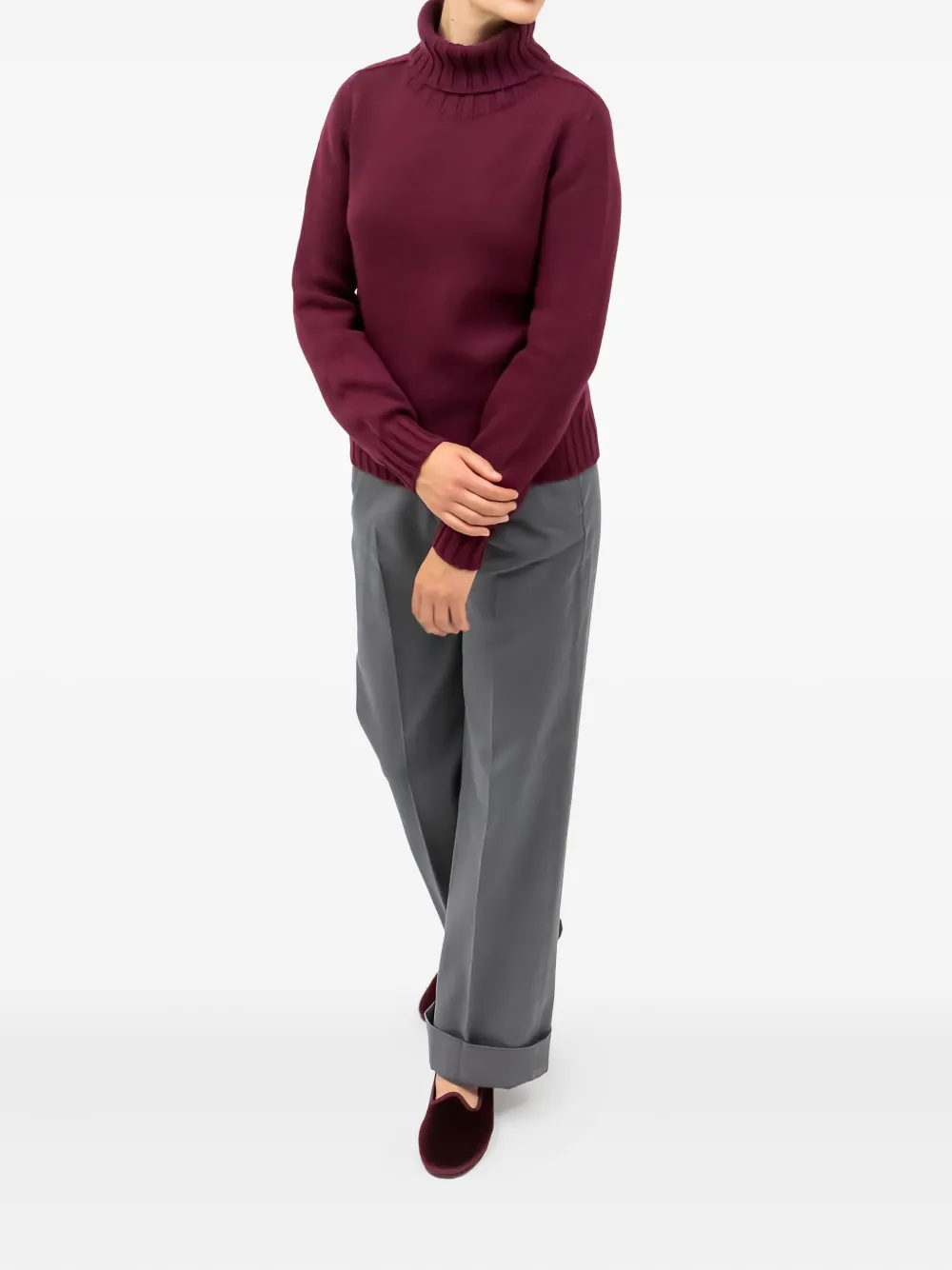 Aragona turtleneck ribbed sweater | Jumpers | Image 2