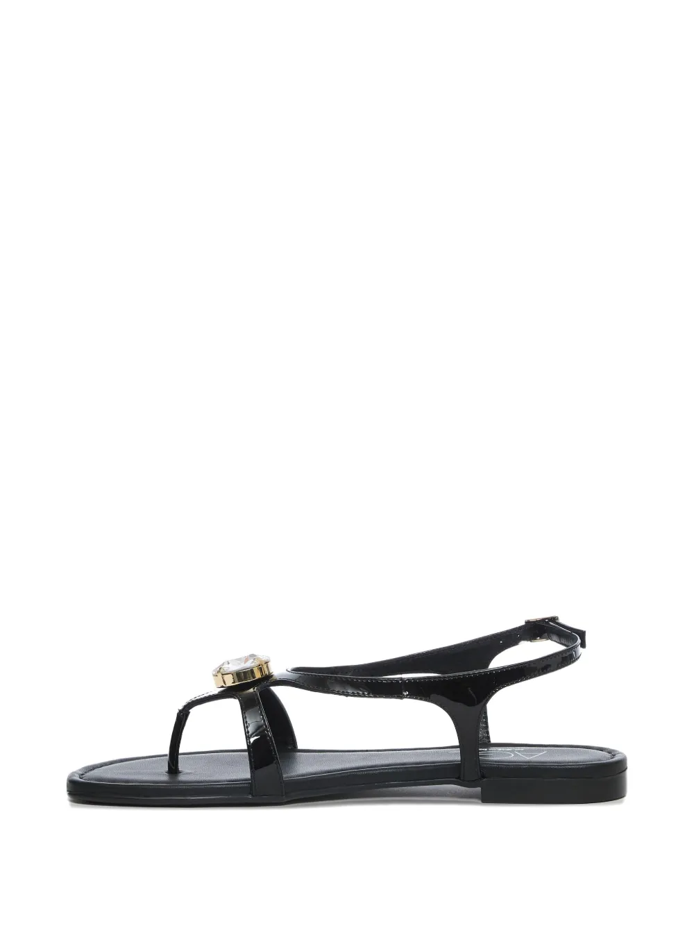 AGL Crystal Summer leren sandalen Zwart