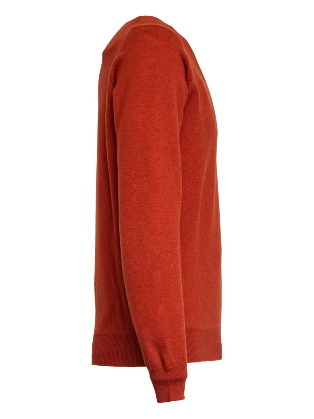 Filippo De Laurentiis Trui met V-hals en lange mouwen Oranje