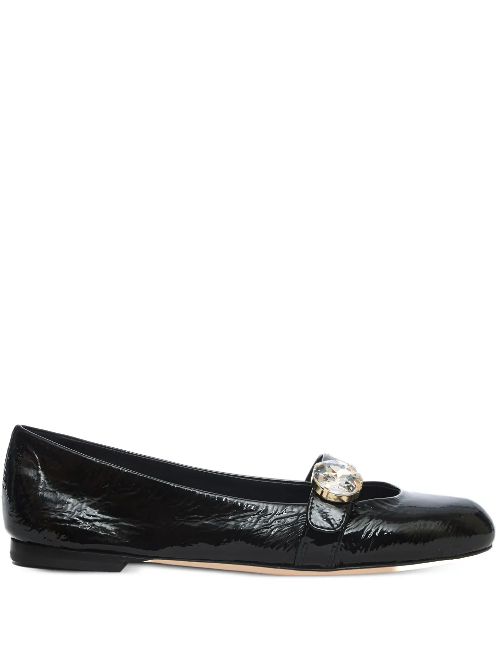 Agl Attilio Giusti Leombruni Embellished Ballet Flats In Black