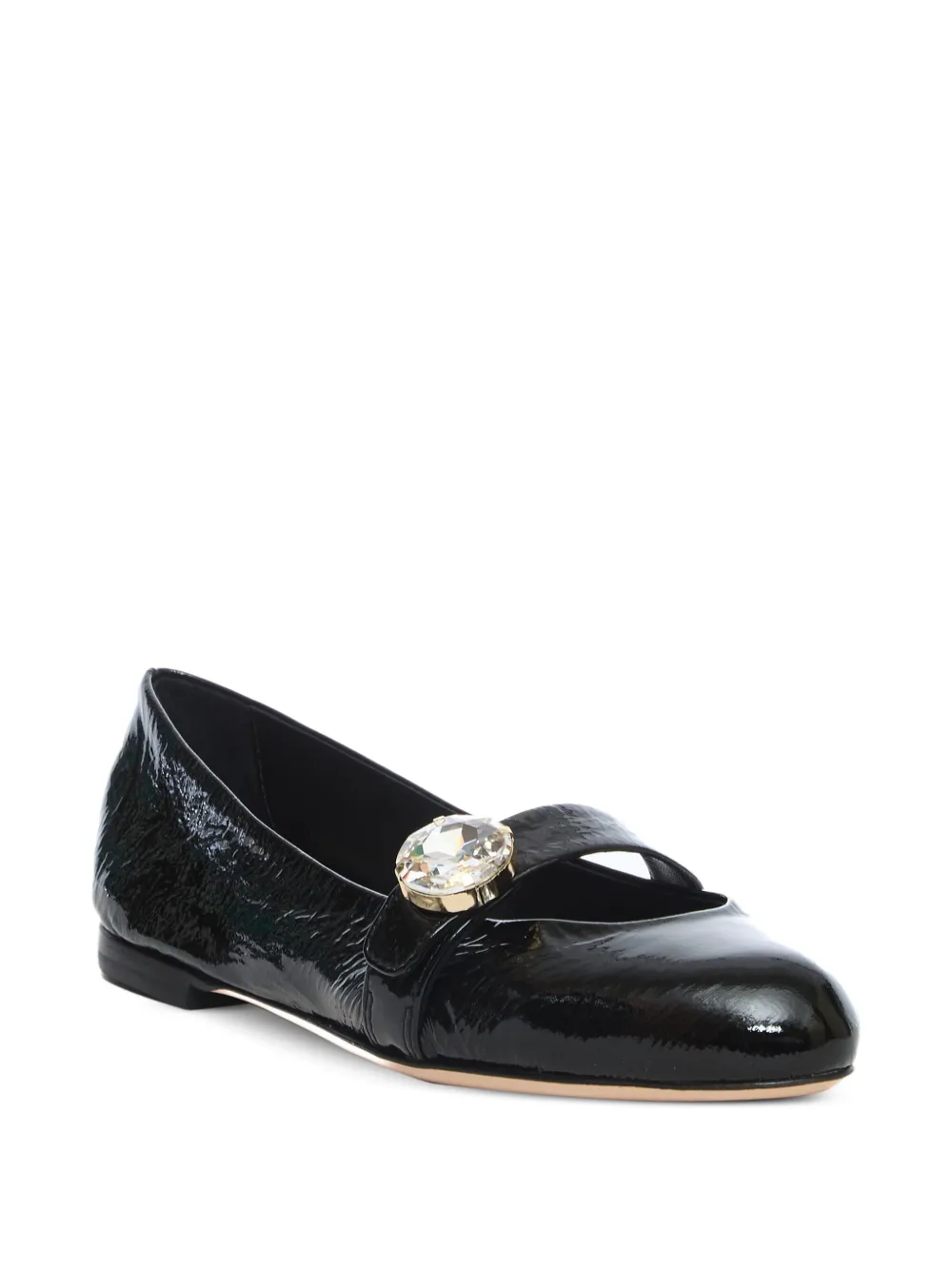 Agl Attilio Giusti Leombruni Embellished Ballet Flats In Black