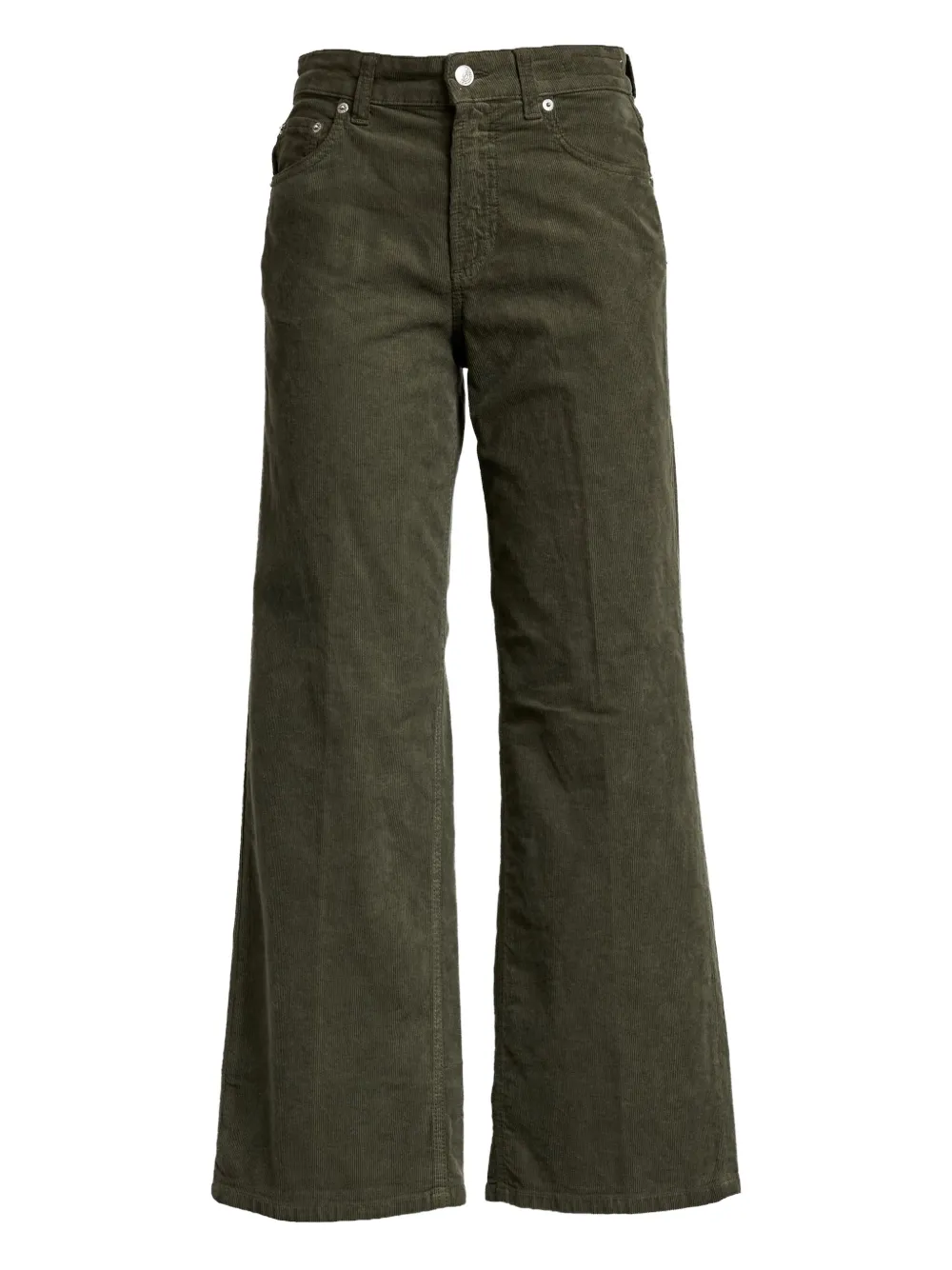 Department Five Brea Five-pocket Corduroy Pants In Green