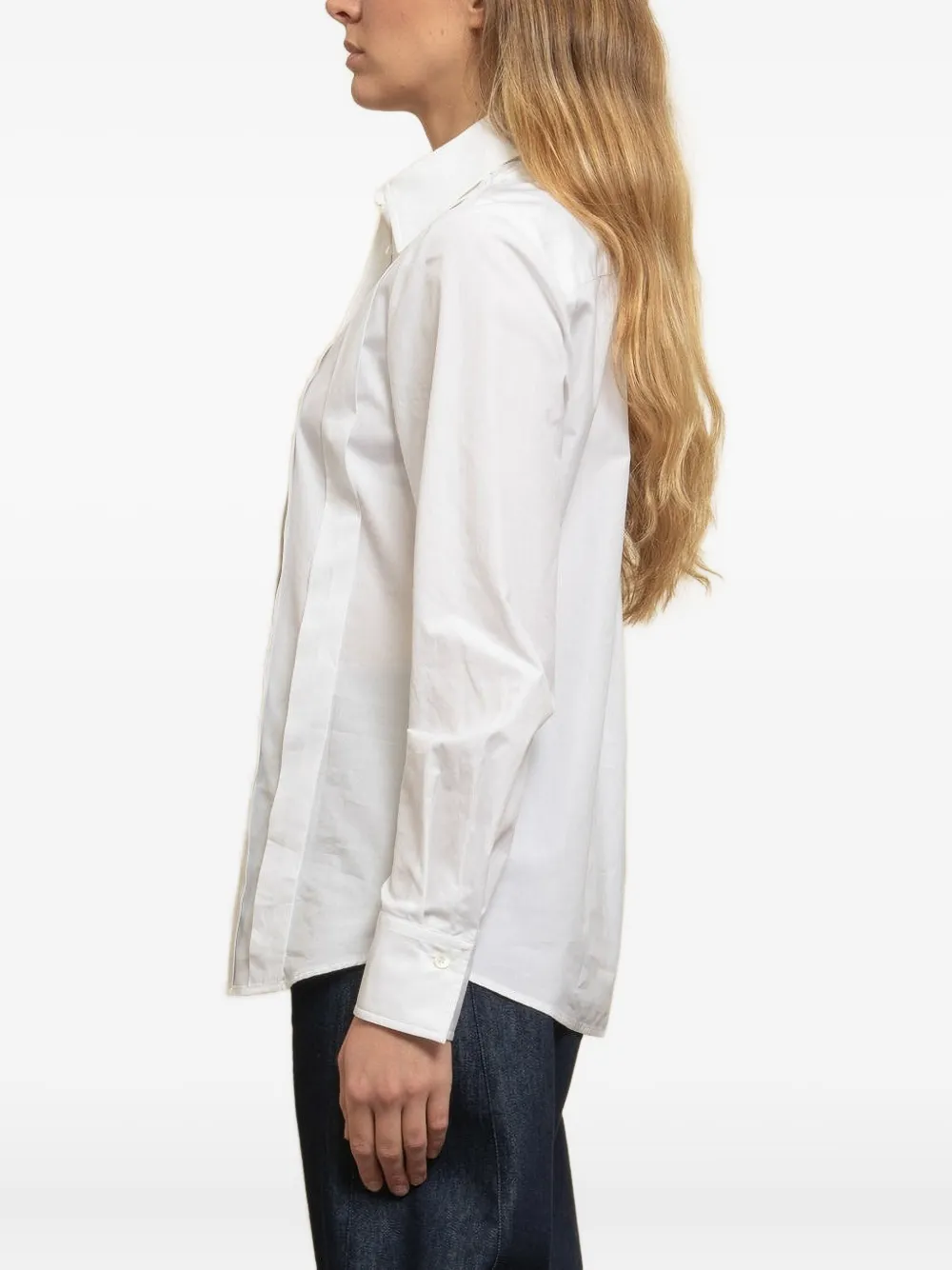 Department 5 Frenzy blouse met knoopmanchetten - Wit