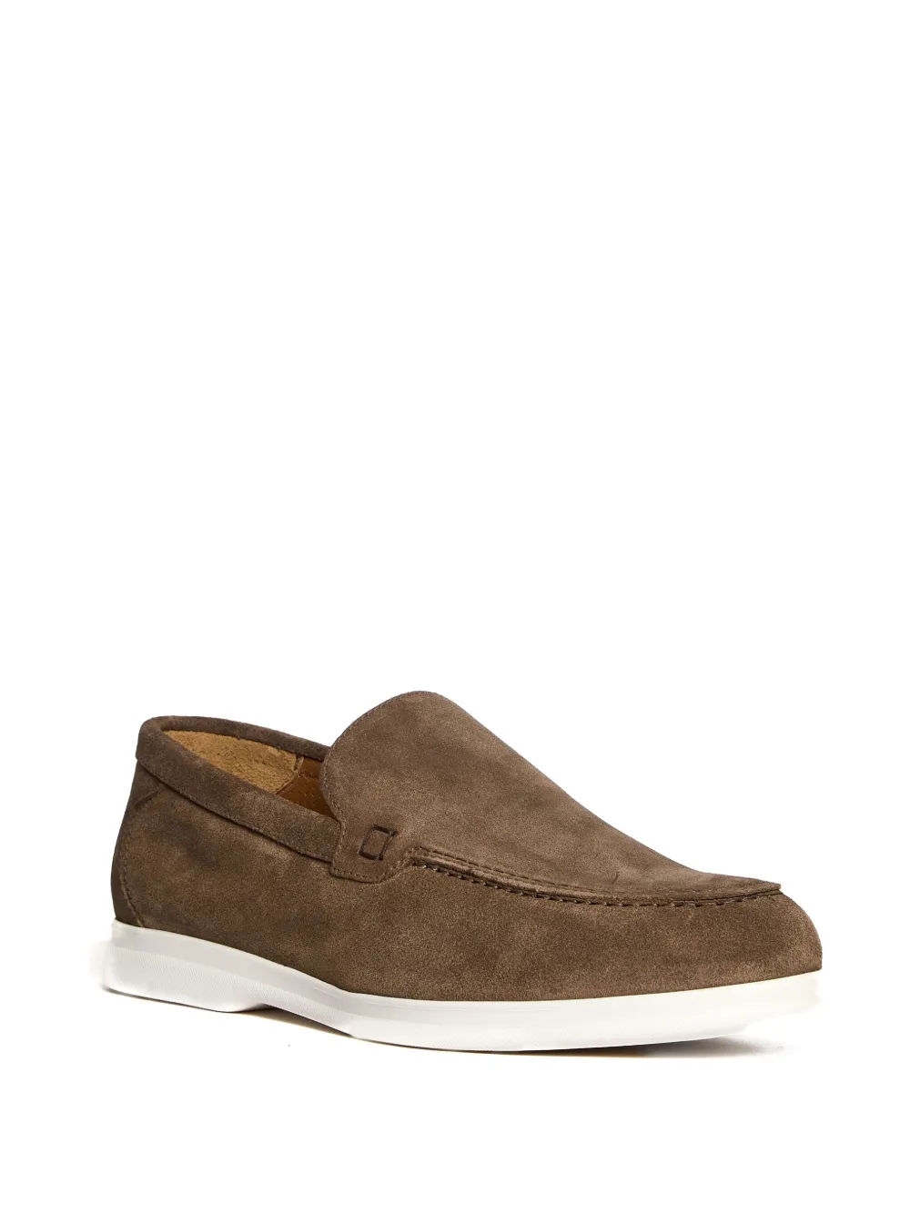 Doucal's Adler slip-on loafers met ronde neus Bruin