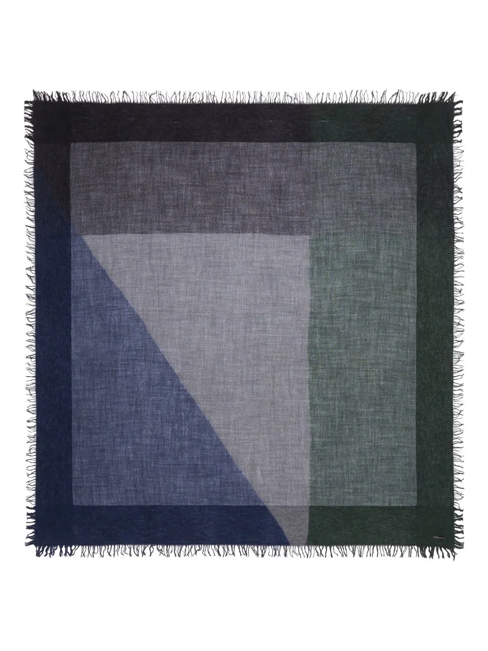 Faliero Sarti Teodoro geometric-print scarf | Blue | Image 1