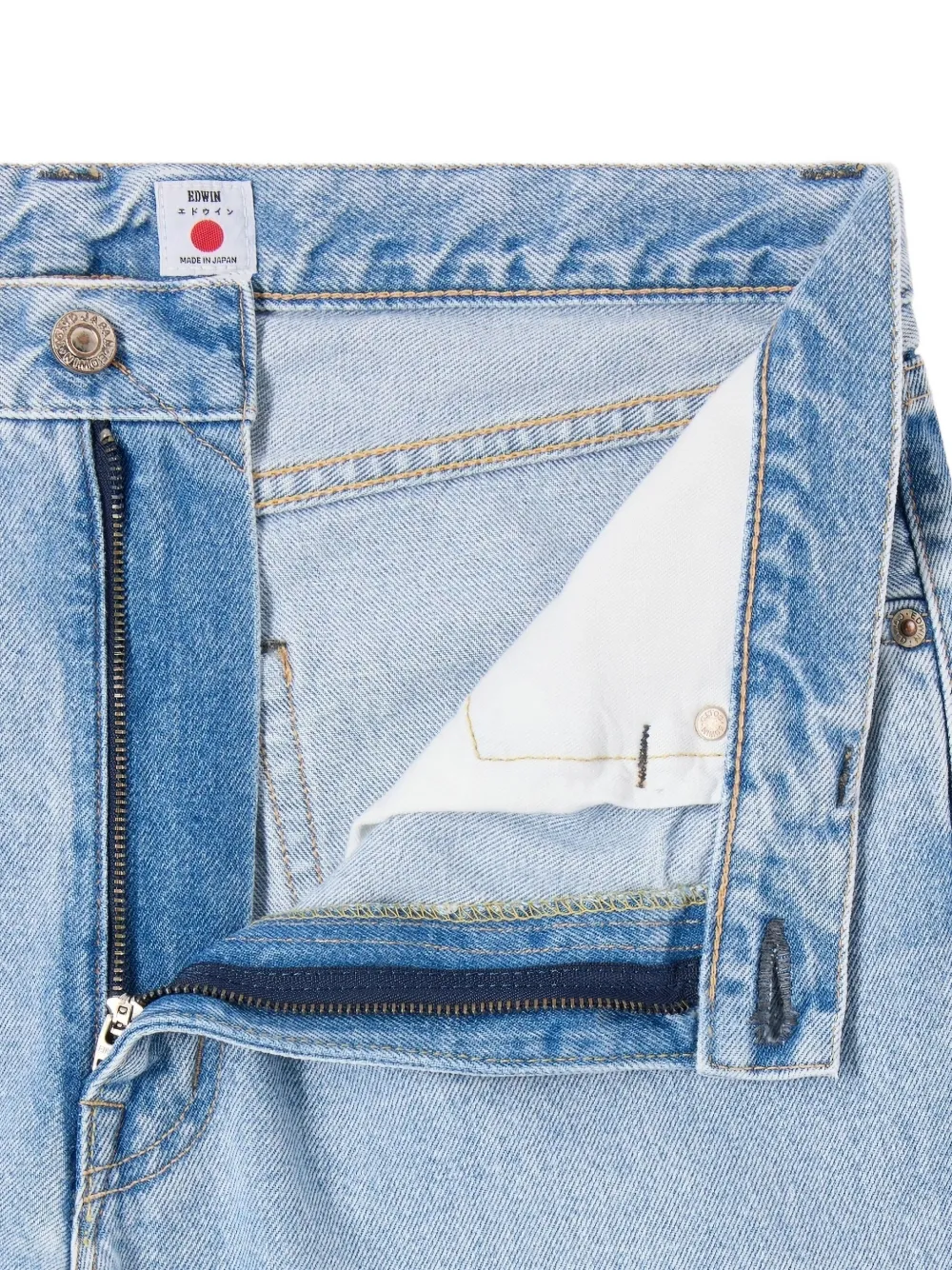Edwin Jeans met ritssluiting Blauw