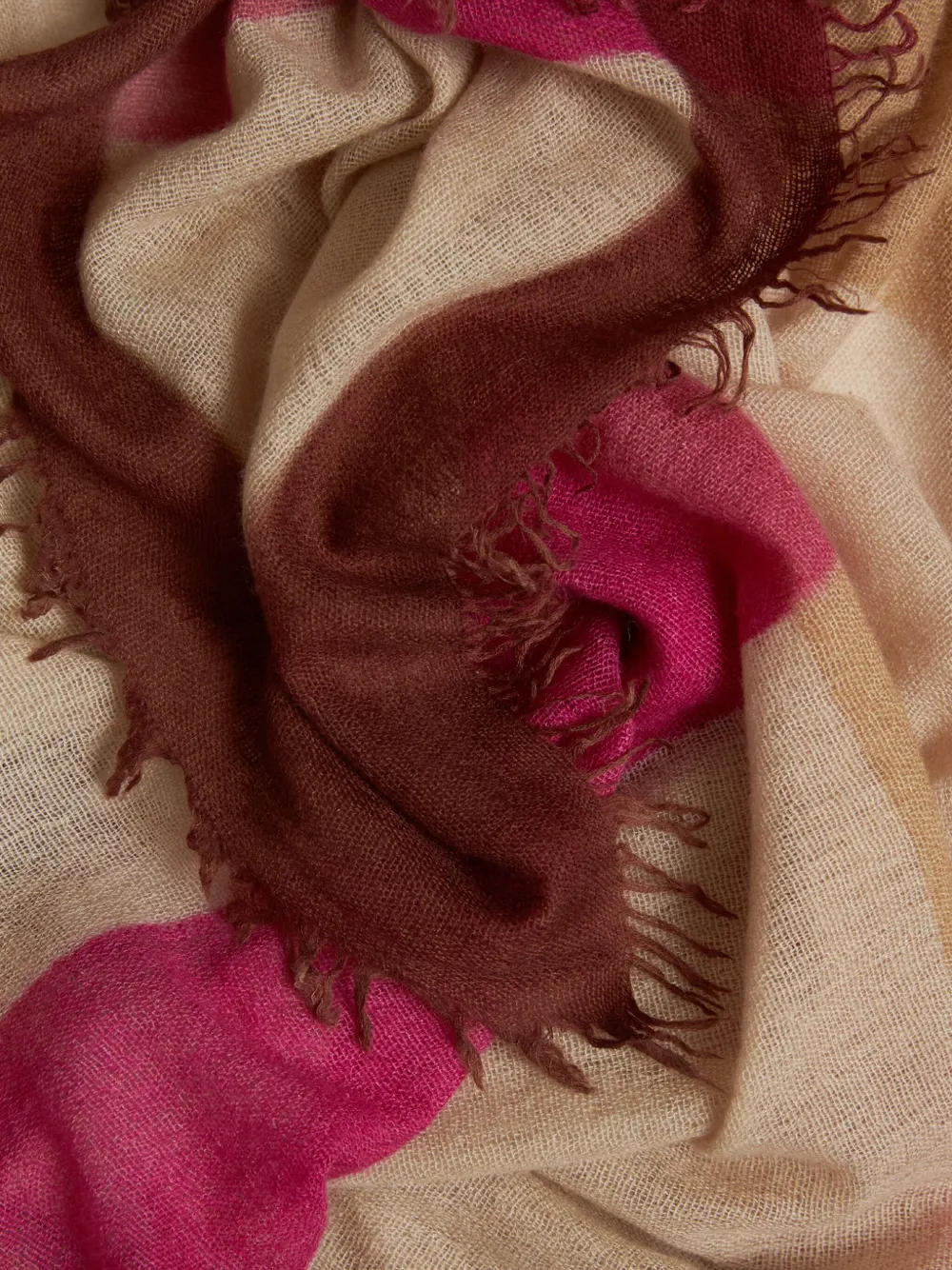 Faliero Sarti Klaus geruite sjaal - Beige