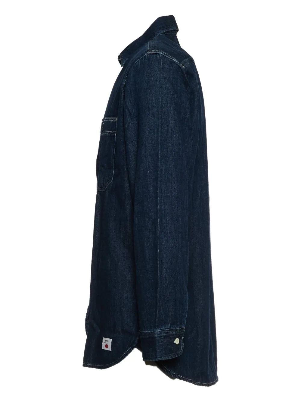  Edwin Camisa Worker Con Botones - Azul 