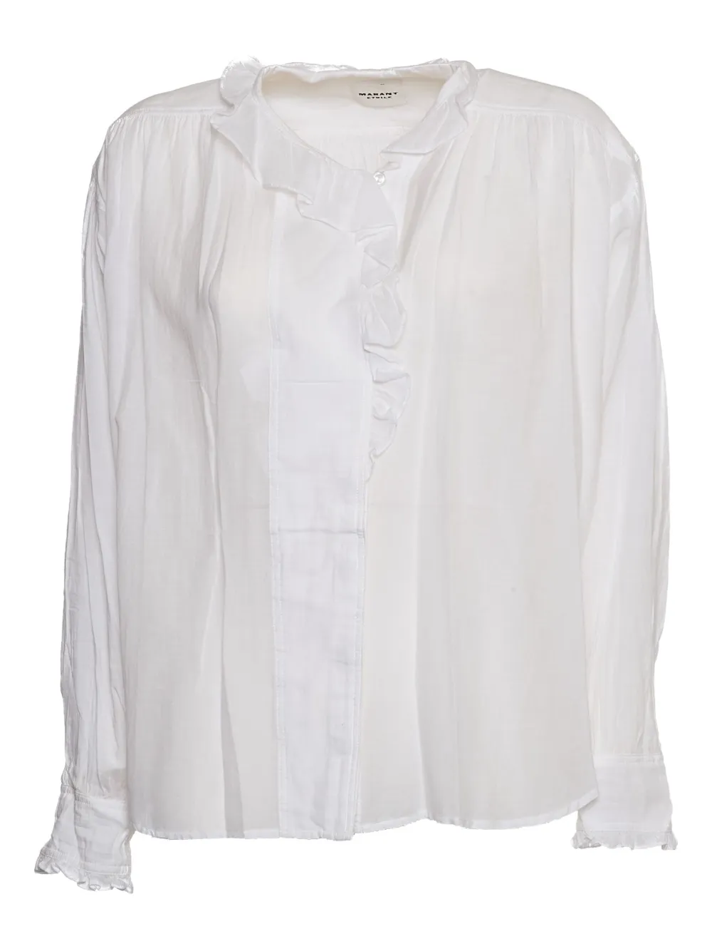 ISABEL MARANT Pamias ruffled long-sleeved top | White | Image 1
