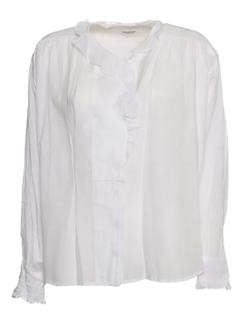 ISABEL MARANT Pamias ruffled long-sleeved top