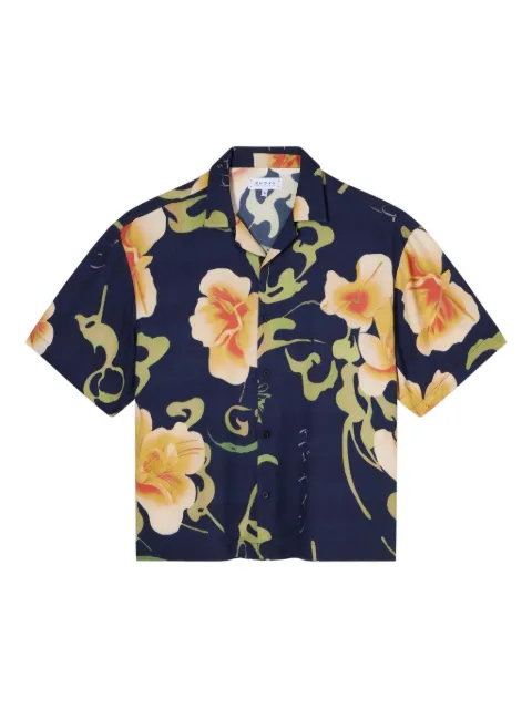 Edwin Mono No Aware floral-print short-sleeved shirt