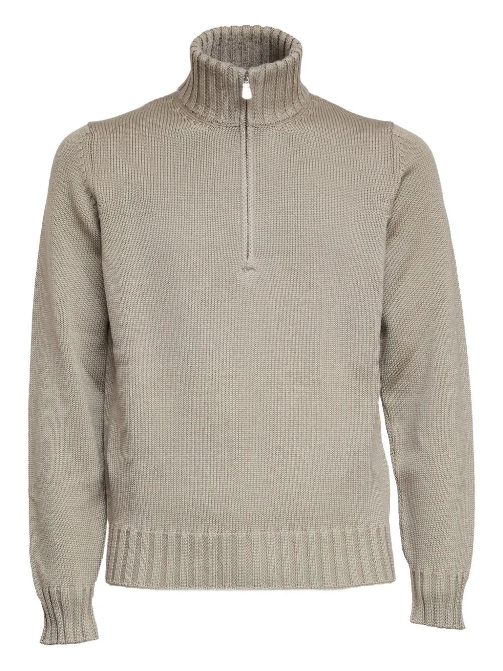 Filippo De Laurentiis half-zip wool sweater | Neutrals | Image 1