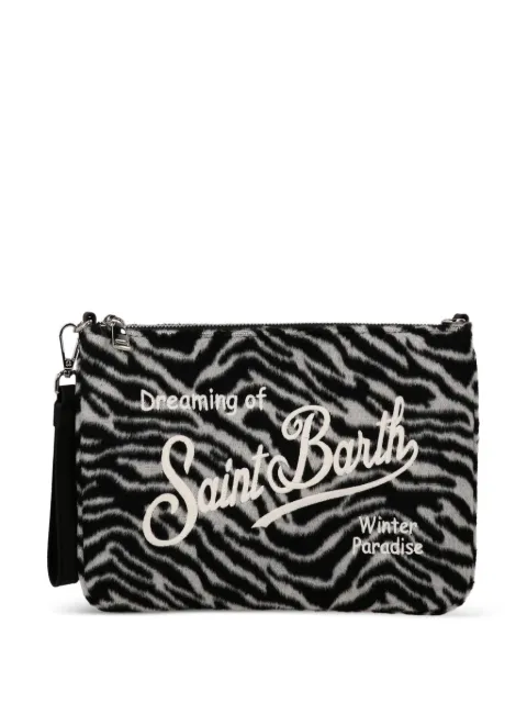 MC2 Saint Barth Parisienne zebra clutch bag