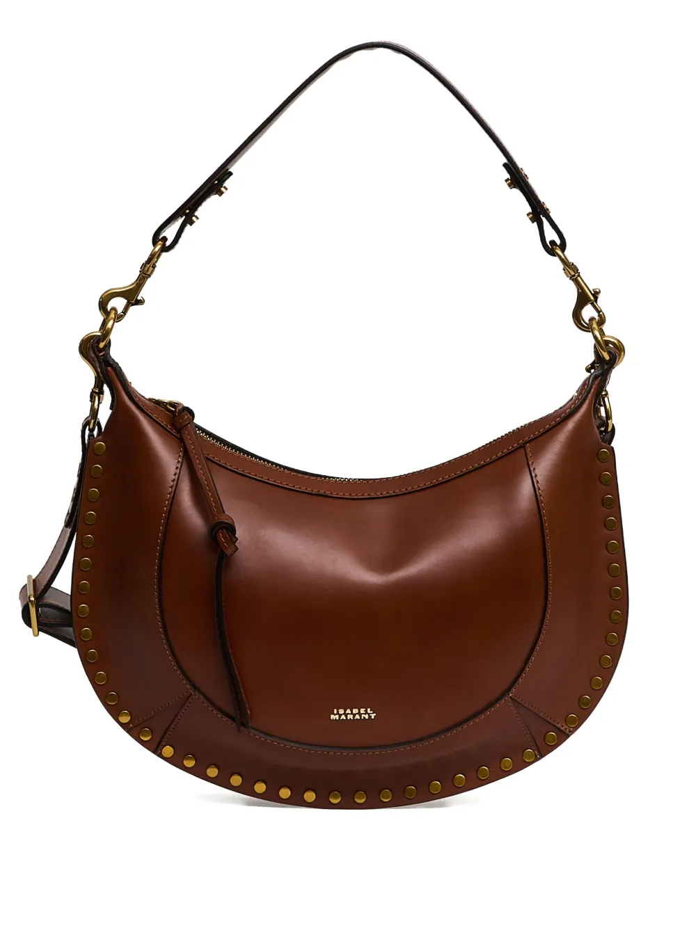 Isabel Marant Naoko Leather Shoulder Bag In Brown