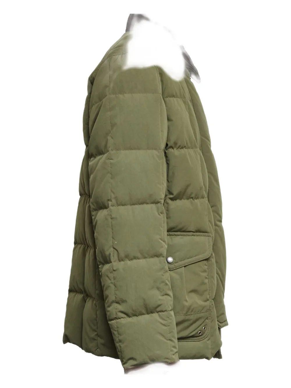Fay 4 Ganci Quilted Padded Jacket In Green