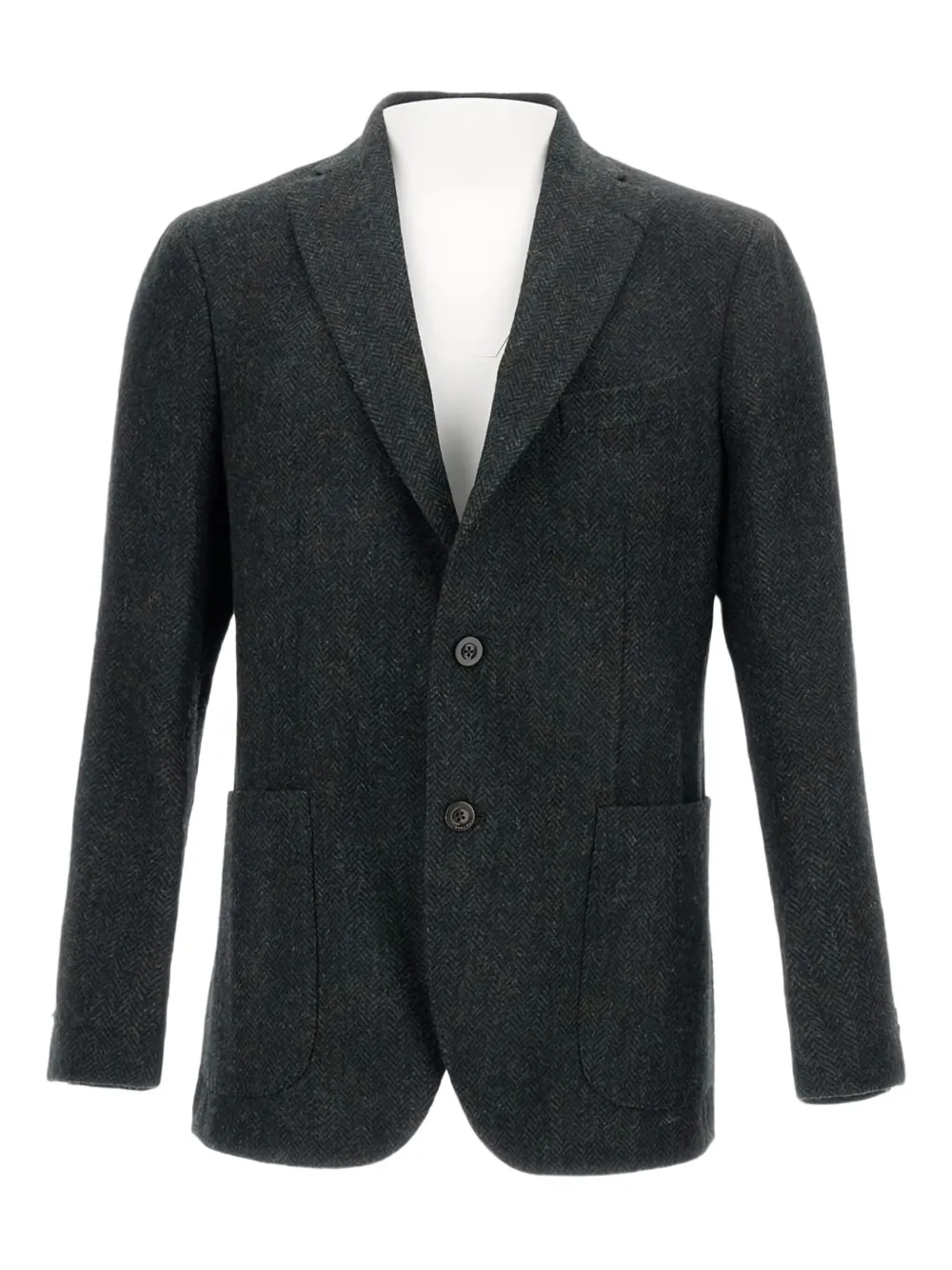 Boglioli Single-breasted Wool Blazer In Gray