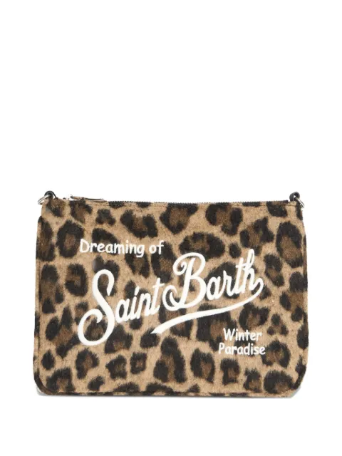 MC2 Saint Barth Aline leopard-print clutch bag