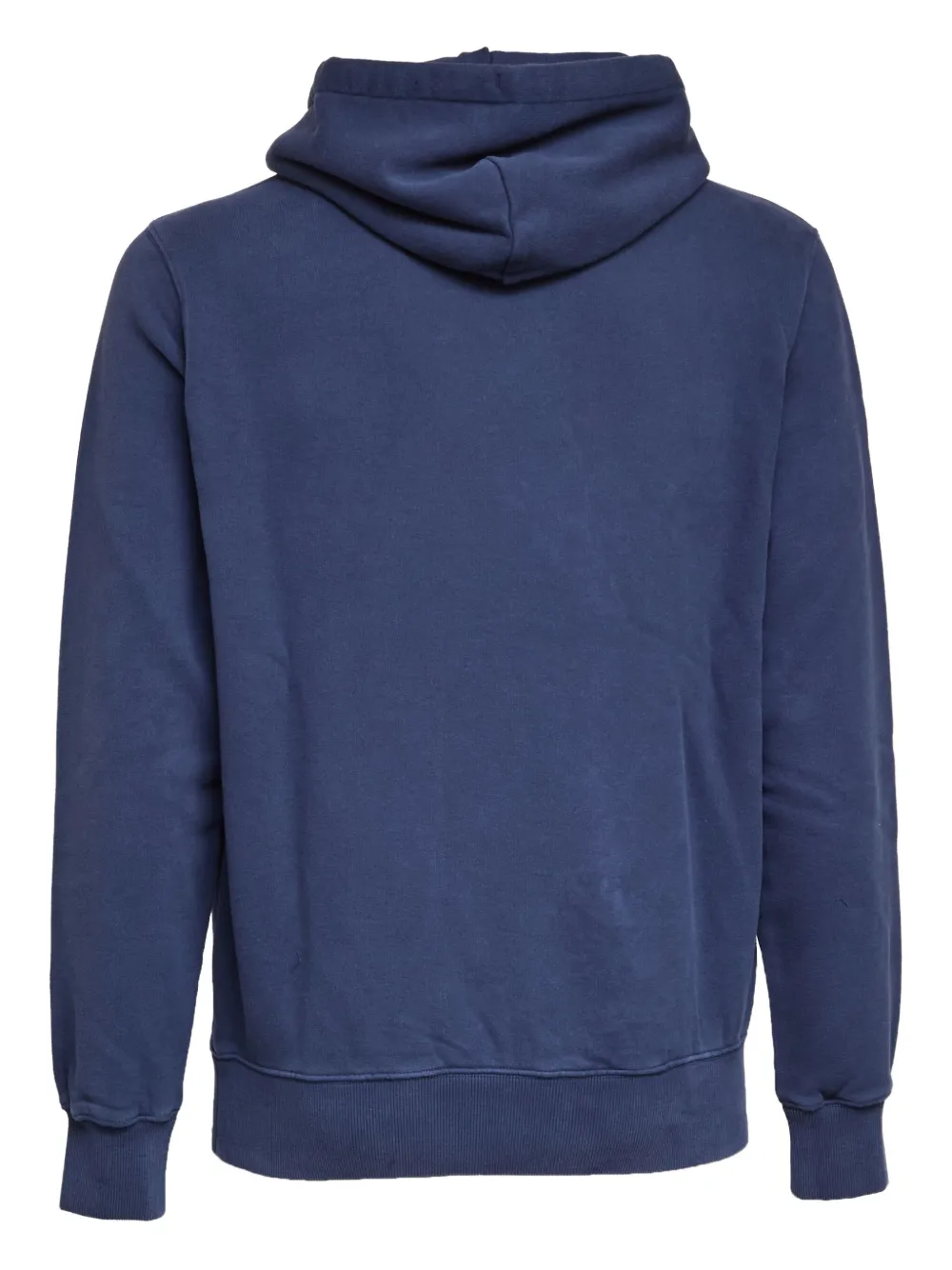 Mc2 Saint Barth Tribeca Logo-embroidered Hoodie In Blue