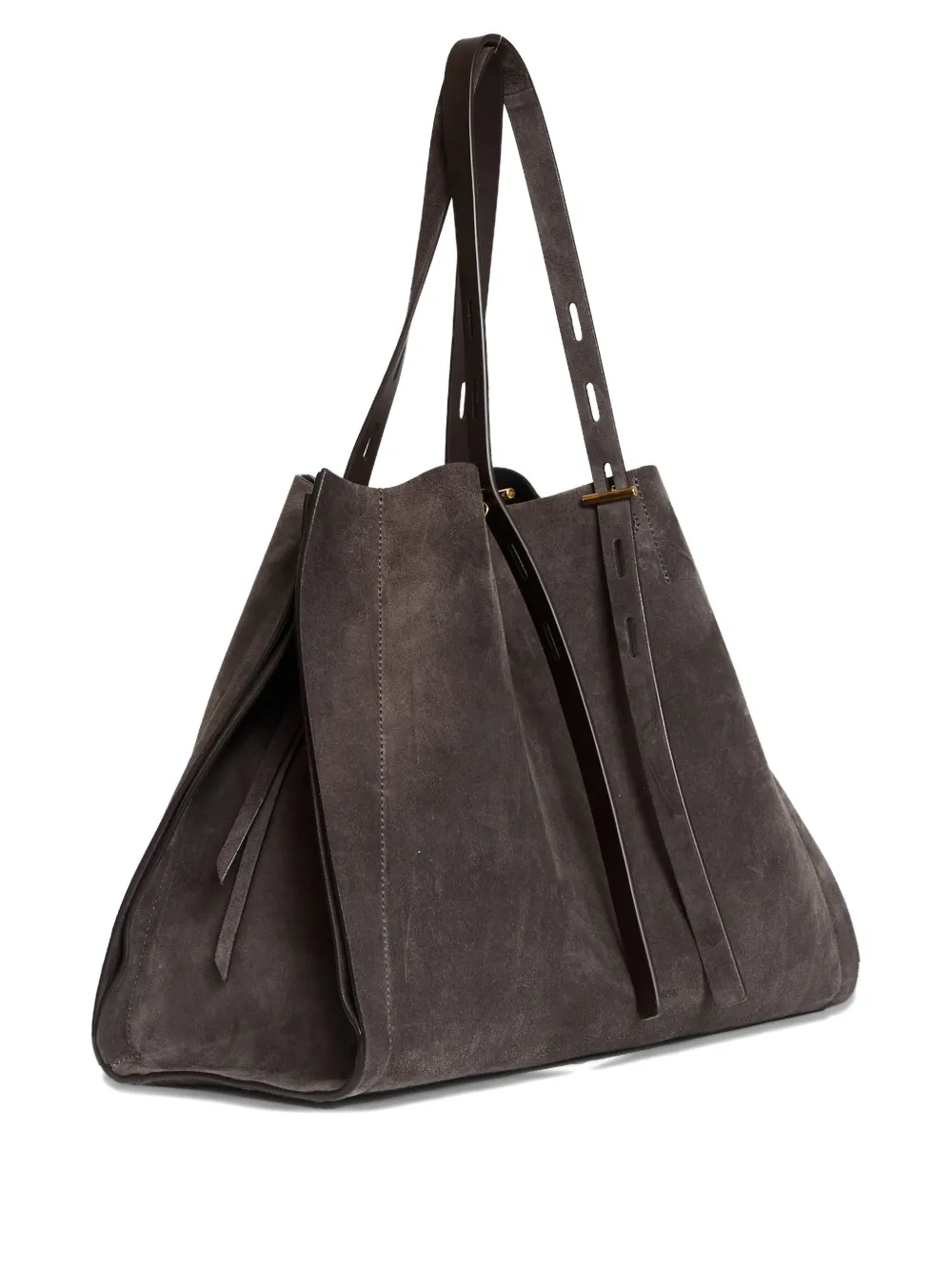 MINO BOSSI Paula スエードショルダーバッグ - ブラウン