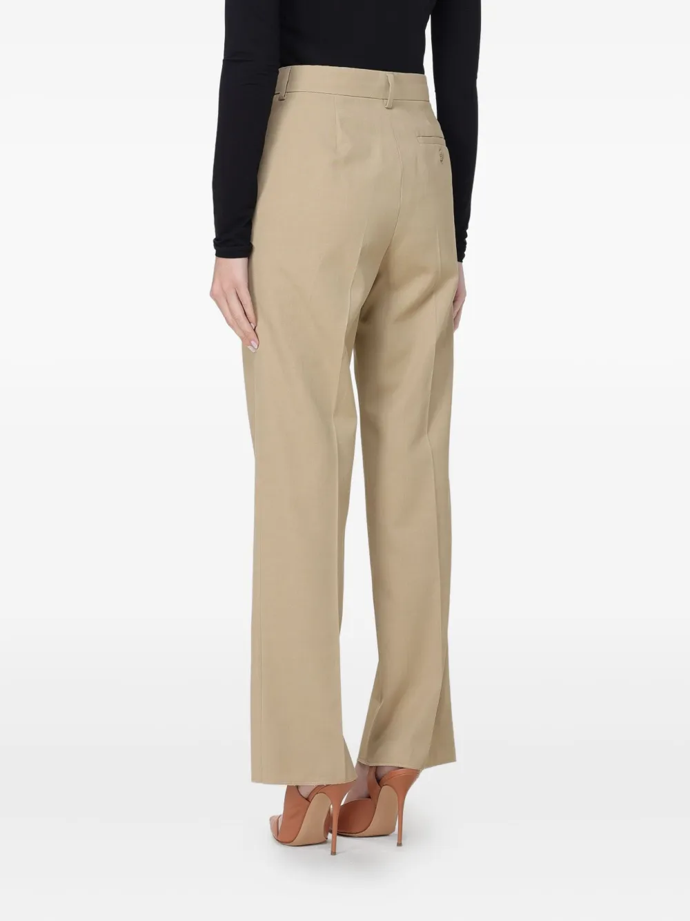 Sportmax Palmizi Straight Trousers In Neutral