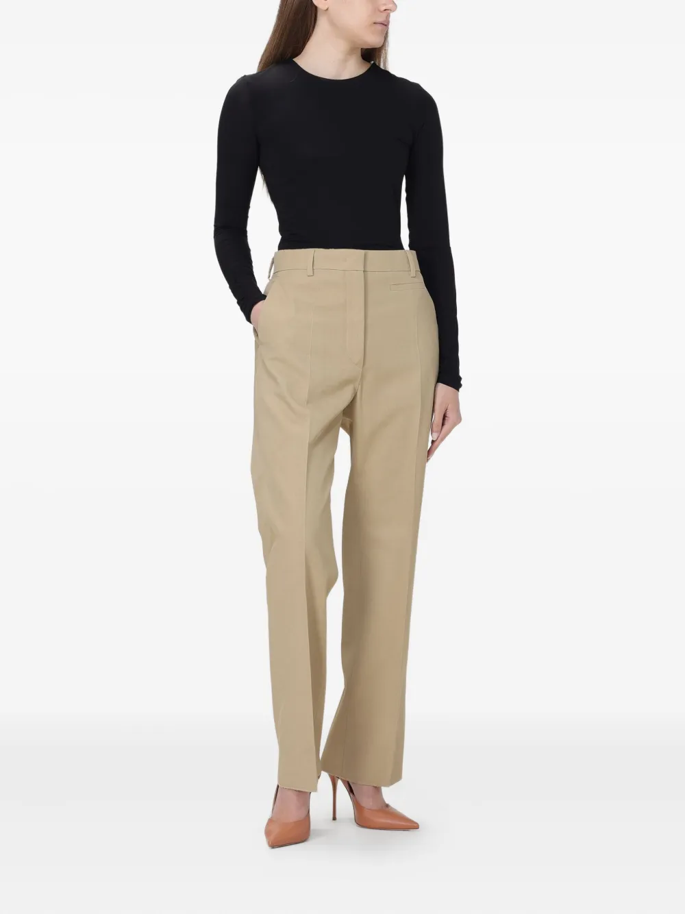 Sportmax Palmizi straight trousers - Beige