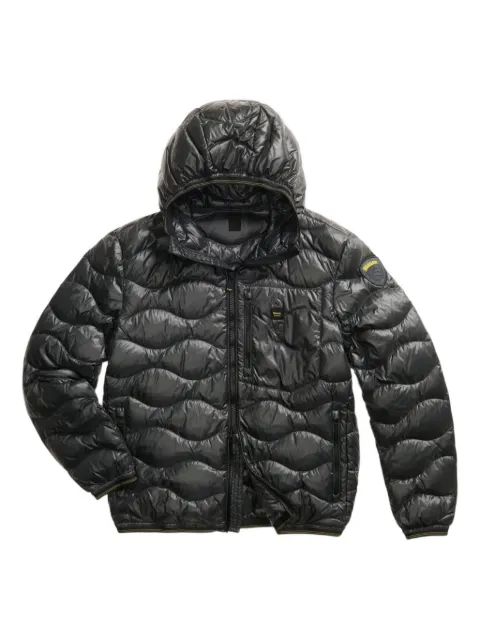 Blauer Wave Kapuzenjacke