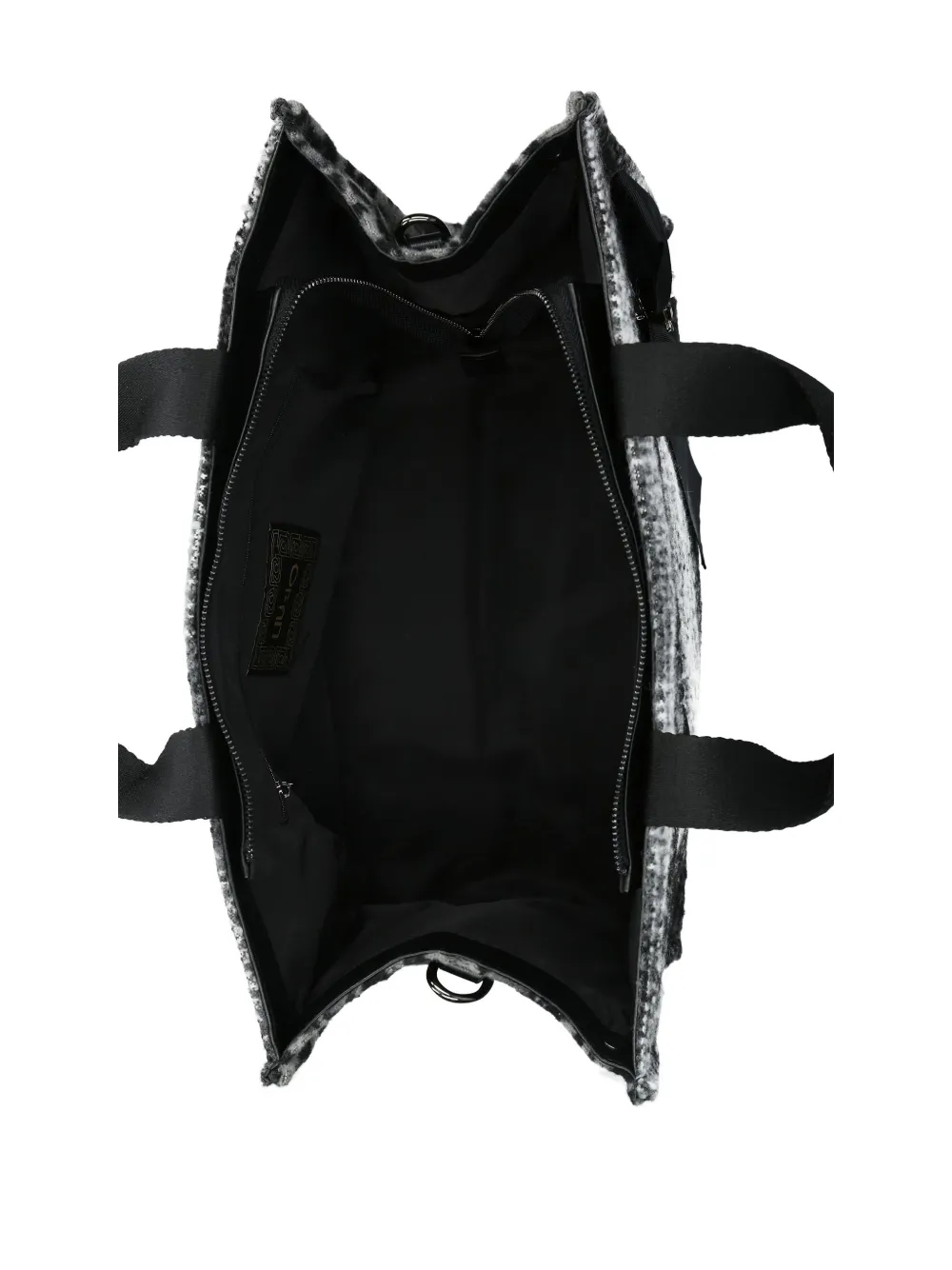 Liu •jo Large Checked Tote Bag In Black