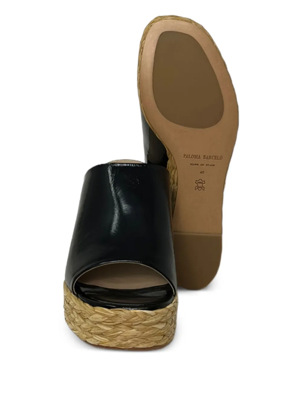 Paloma Barceló Malory sandalen met plateauzool Zwart