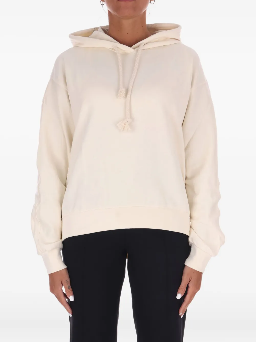 Disclaimer Long-sleeve Hoodie In Neutral