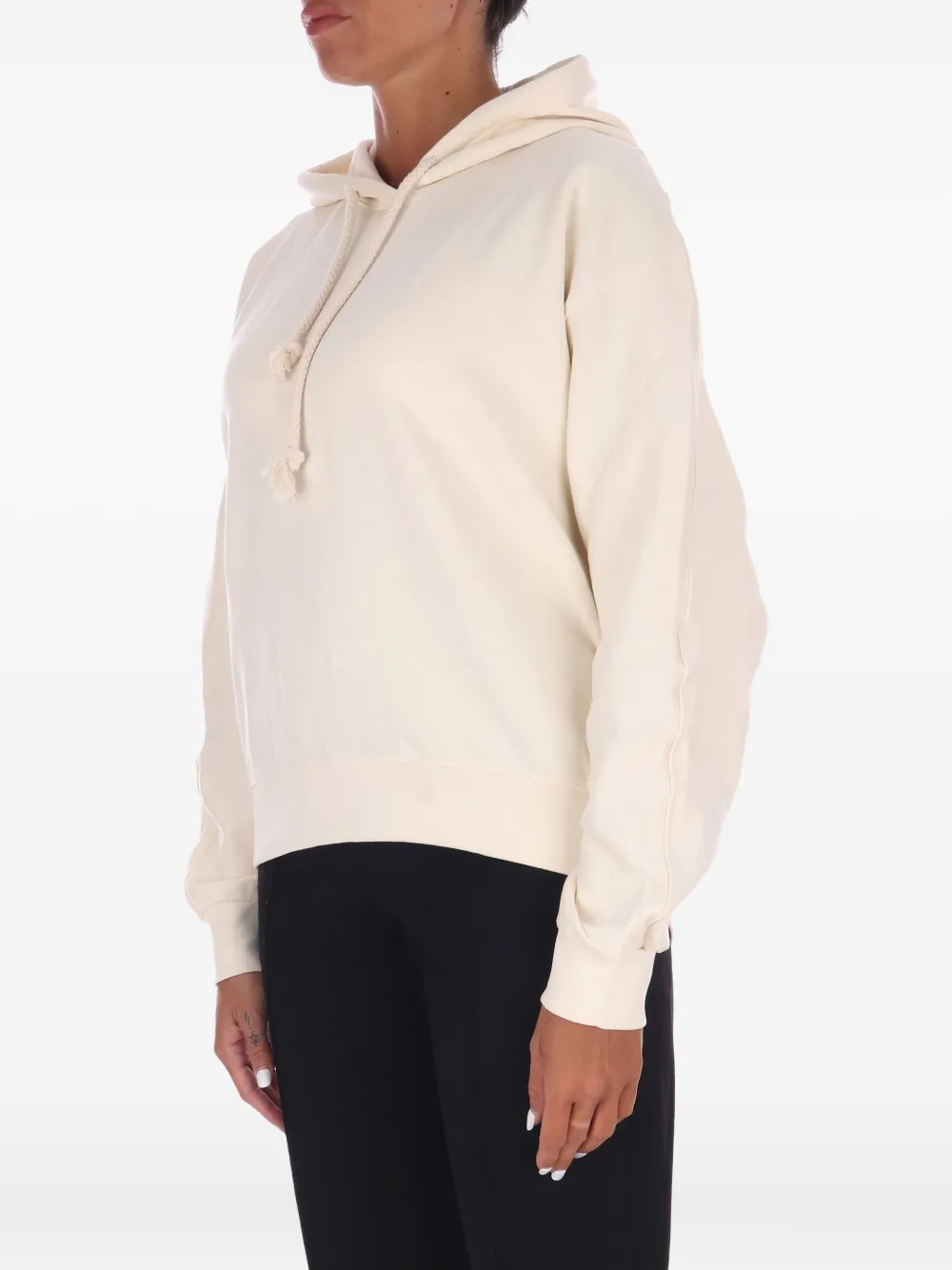 DISCLAIMER long-sleeve hoodie - Beige