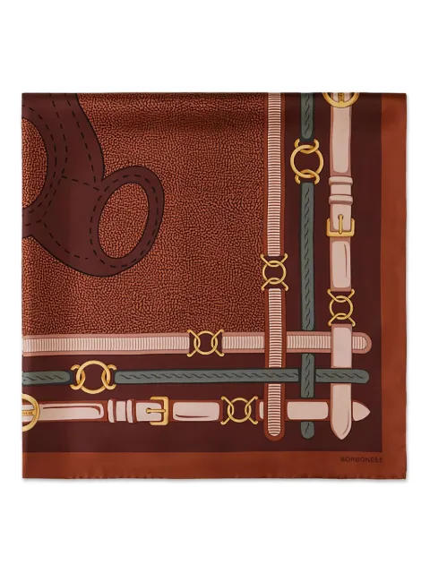 Borbonese teddy-motif scarf