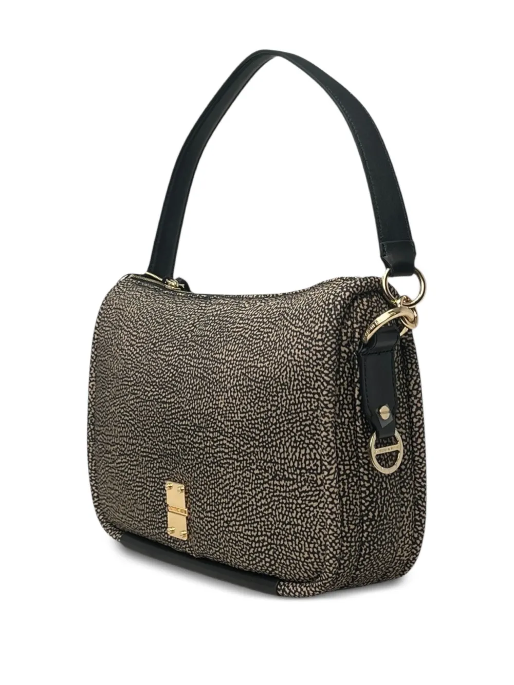 Borbonese Schoudertas met print Beige