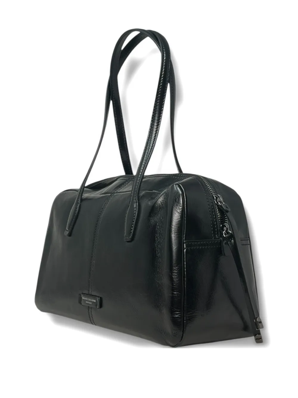 GIANNI CHIARINI Aryna leren schoudertas Zwart