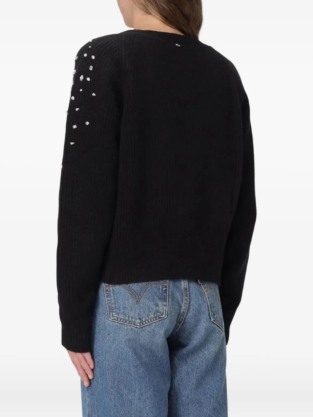 Liu •jo Embellishment-details Cardigan In Black