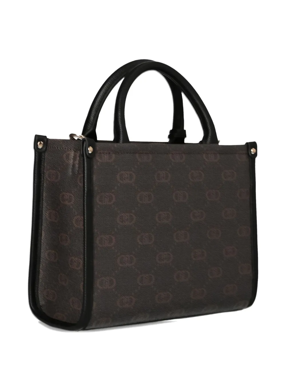 Liu •jo Small Monogram-pattern Tote Bag In Gray