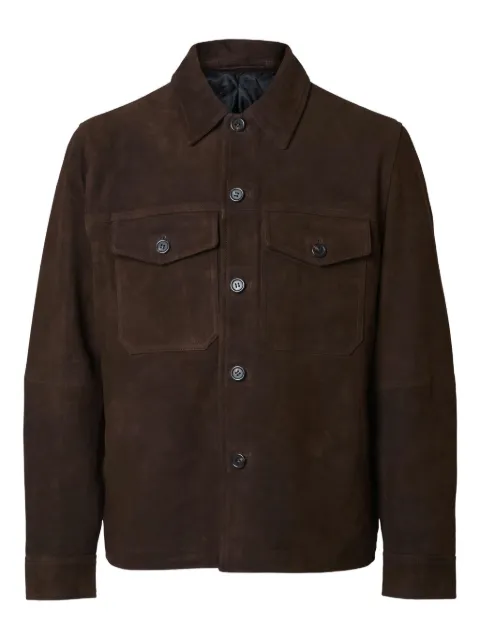 SELECTED Tom suede overshirt