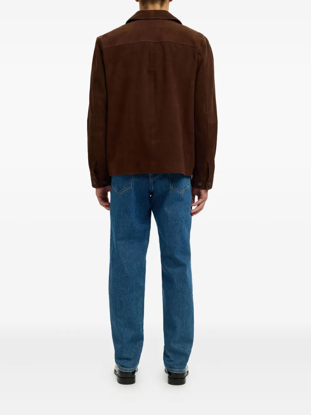 SELECTED Tom suède shirtjack Bruin