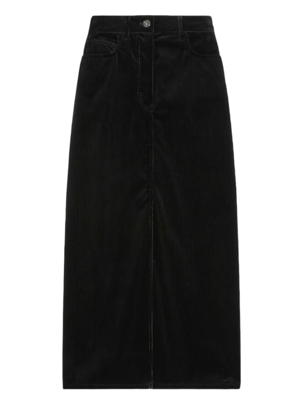 Weekend Max Mara Ghiotto Corduroy Maxi Skirt In Black