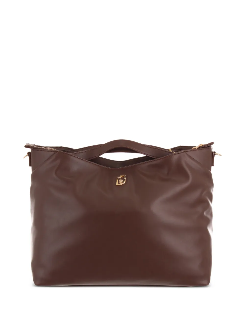 LIU JO Shopper met logoplakkaat Bruin