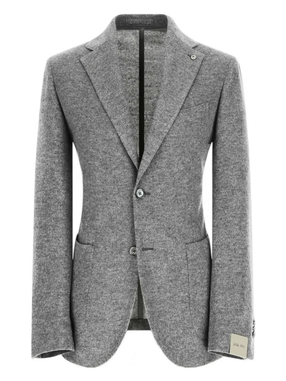 L.b.m 1911 Single-breasted Jersey Jacket In Gray