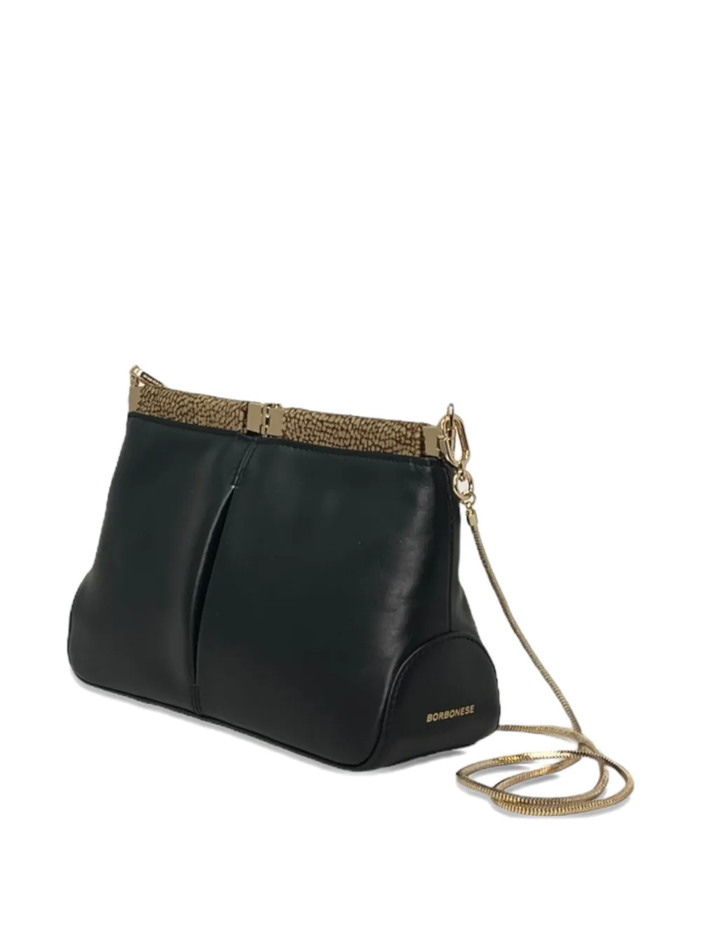 Borbonese Mini 5pm Shoulder Bag In Black